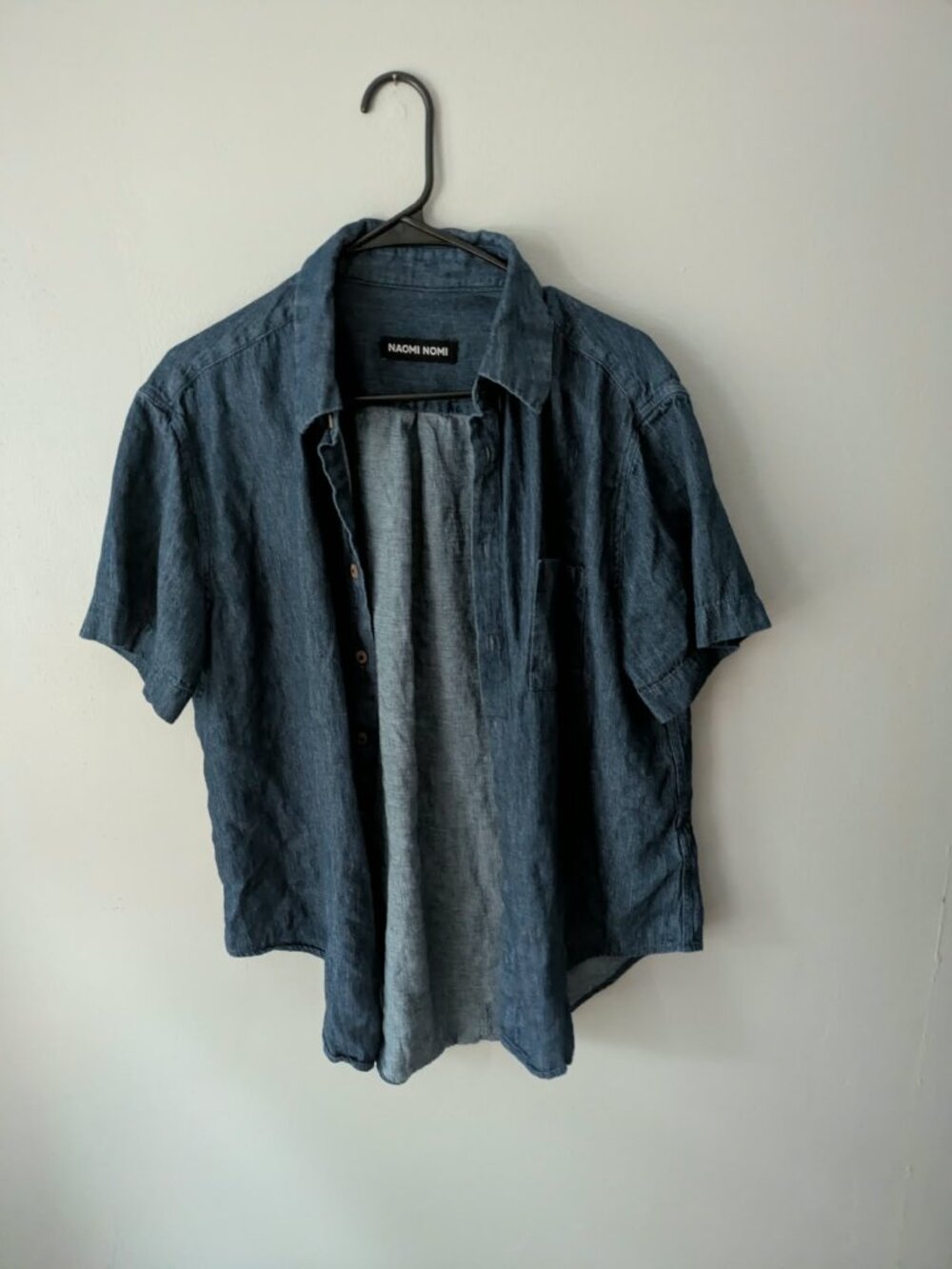 Naomi Nomi The Oxford Indigo Blue Hemp Cotton Denim - Picture 2 of 5